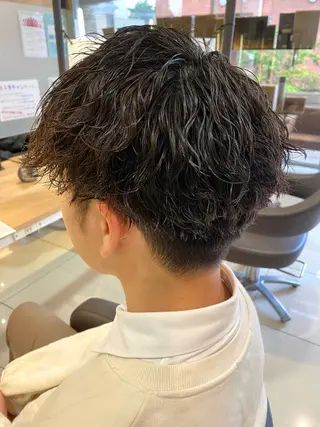 ショート パーマ 🐥波巻き/メンズ/ ショート🐥いとみなのヘアスタイル