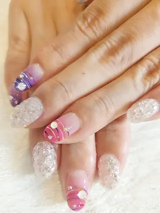 ネイル 手描きアート&推し活 🌟Wisteriaのネイルデザイン