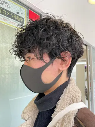 パーマ メンズ 店長福島成美/髪質 改善縮毛矯正/カラーのヘアスタイル