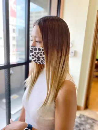 カラー NUMBER 天王寺YUYAのヘアスタイル