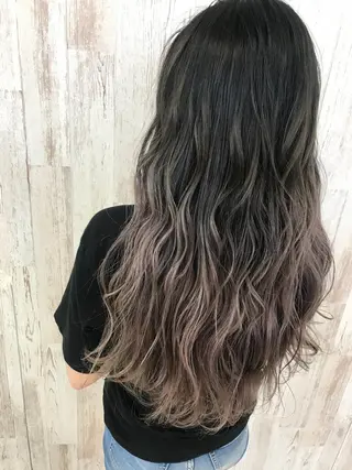 ロング カラー Oopsレイヤー 加藤澄都のヘアスタイル