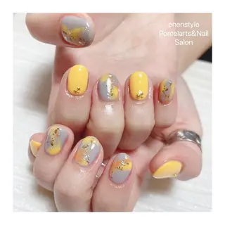 ミディアム ネイル 🐾enen style 🐾のネイルデザイン
