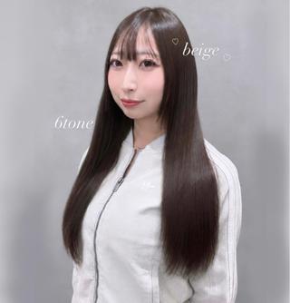 ロング カラー girly上品ヘア 🎀/ベージュikuのヘアスタイル