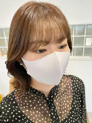 ミディアム 【safric】 NAOのヘアスタイル