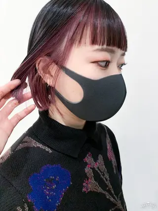 ショート 💜ショート💜 ウルフ、ボブ二色亜美のヘアスタイル