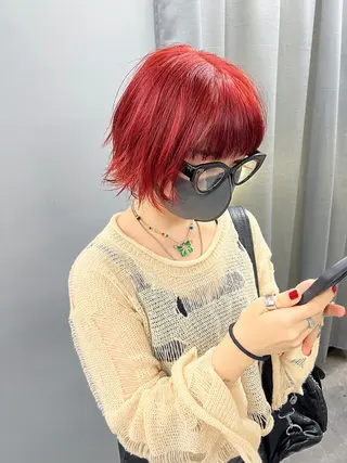 ショート カラー 【痛くないブリーチ】 野村友大のヘアスタイル