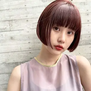 ミディアム カラー ショート〜ボブ✂︎ 武蔵小杉 南澤佑介のヘアスタイル