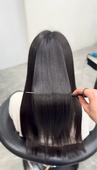 ロング りきと🦋河原町 縮毛矯正/艶カラーのヘアスタイル