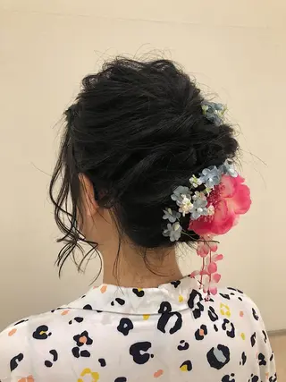 セミロング ヘアアレンジ yuuna/ レイヤーカット🎀のヘアスタイル