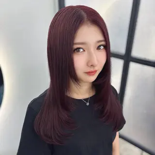 セミロング カラー Ren. 🦋デザインカラーのヘアスタイル