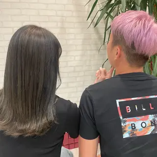 ロング カラー メンズ 飯塚 愛美のヘアスタイル