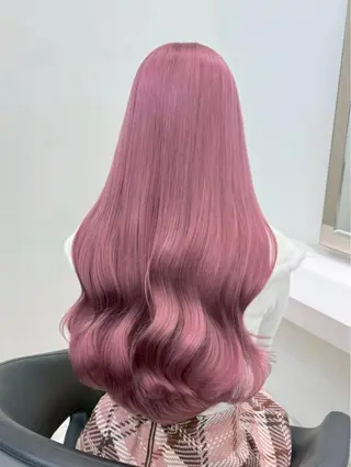 ロング カラー ハイトーンカラー💞 くるみ🎀のヘアスタイル