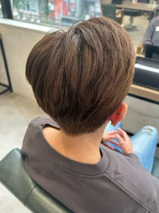 ショート カラー レイヤー/ハイトーン 艶感/ririkaのヘアスタイル