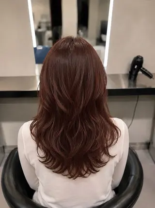 ミディアム カラー 🌈ウルトワ水素 髪質改善naru🌈のヘアスタイル