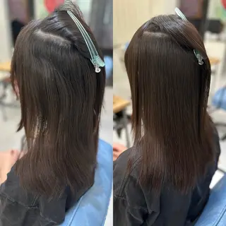 ロング 髪質改善🩵縮毛矯正 代々木/木下のヘアスタイル