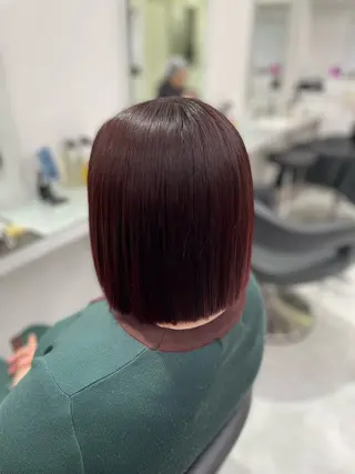 ミディアム カラー トレンド暖色ヘア🍒 miu🍒のヘアスタイル