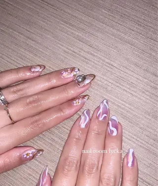ネイル ネイルルームリッカ 𝐦𝐚𝐲𝐮のネイルデザイン