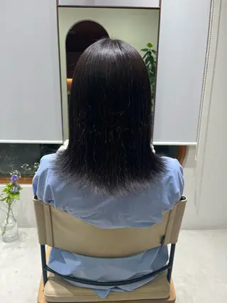 セミロング カラー ramphy 柴原 夢奈のヘアスタイル