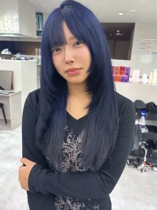 カラー 盛れる艶髪カラー Harusa🎀のヘアスタイル