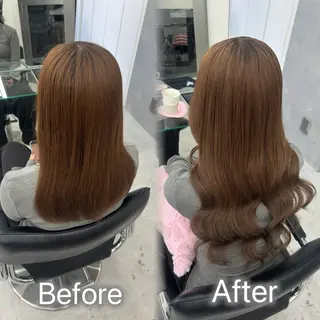 ロング エクステ🫧艶カラー ￤横浜  ももはのヘアスタイル