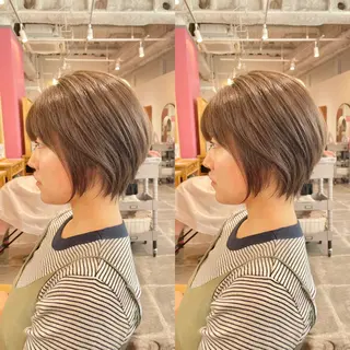 ショート 【ショートヘア】 岡 那輝のヘアスタイル