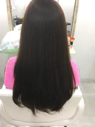 セミロング ロング カラー 髪質改善 中川 翔のヘアスタイル
