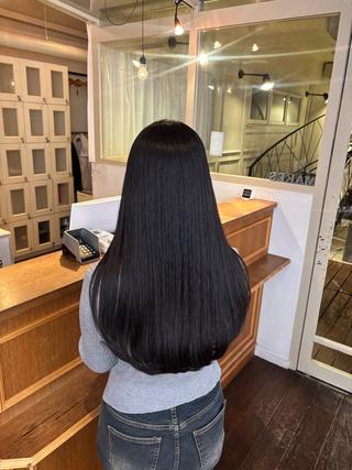 ロング カラー くいた あやなのヘアスタイル