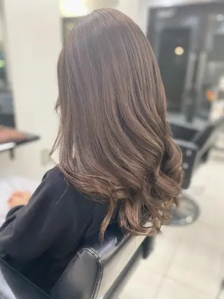 ロング カラー レイヤーカット 赤み消し　店長/大和のヘアスタイル