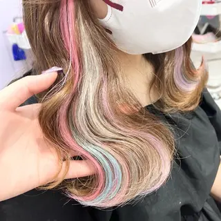 ミディアム 羽.シールエクステ 🍓 篠田梓のヘアスタイル