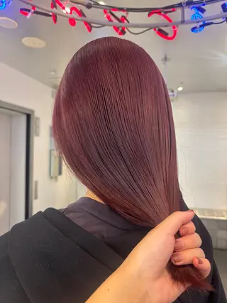 セミロング カラー ヘアアレンジ 💟ケア×ハイトーン 💟/ミオのヘアスタイル