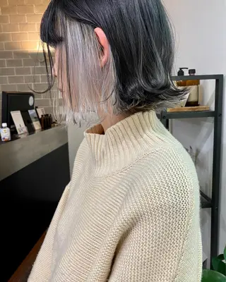 ミディアム カラー イシマル ナオヤのヘアスタイル