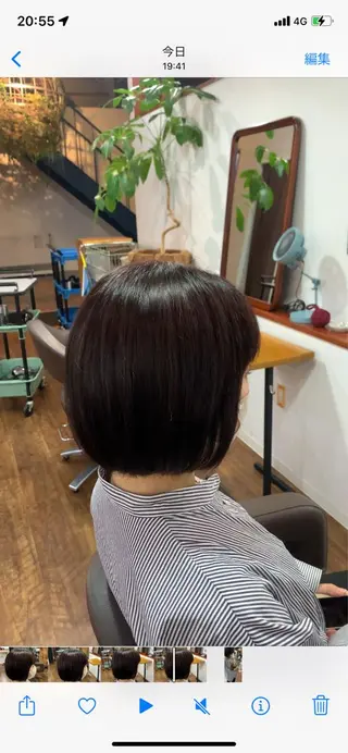 カラー 橋本 愛唯のヘアスタイル