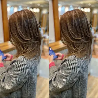 ミディアム 木村丈晴✂️ご来店 お待ちしてます😊のヘアスタイル