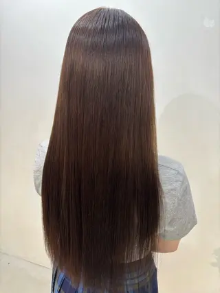 ロング 🎀暖色カラー🤍 レイヤーカット🎀のヘアスタイル