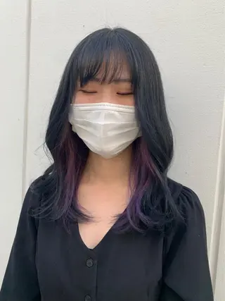 ロング 高梨 里穂のヘアスタイル
