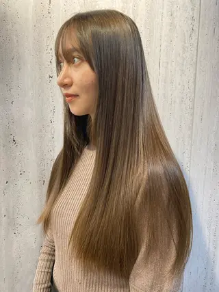 ロング ✨似合わせカラー 阿部賢✨のヘアスタイル