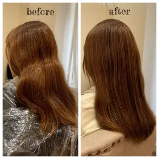 セミロング カラー PutiLuca 浅川のヘアスタイル