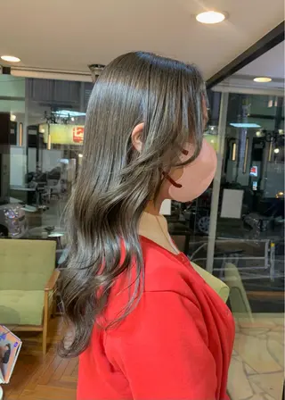 セミロング カラー 矢野 晃平のヘアスタイル