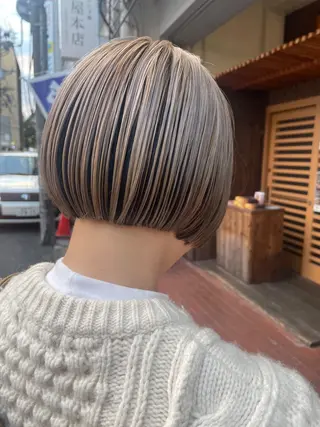 ショート カラー ayane⭐️ボブ・ ショート・パーマのヘアスタイル