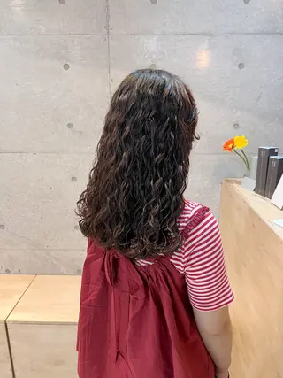 ロング 🌿朝5分でお洒落 パーマスタイル🌿のヘアスタイル