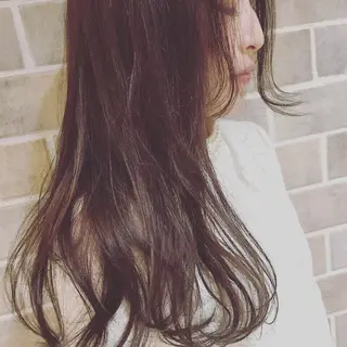 セミロング ロング カラー 東 みのりのヘアスタイル
