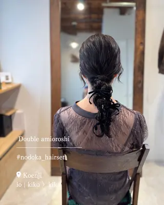 セミロング ヘアアレンジ お呼ばれセット🕊️ 高円寺/太田和のヘアスタイル