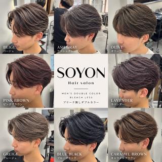 カラー メンズ メンズ特化 西澤元気のヘアスタイル