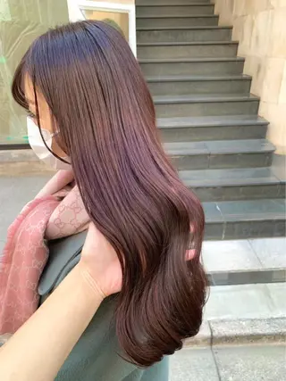 セミロング カラー 韓国系レイヤー特化 hiroのヘアスタイル