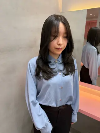 ロング カラー 福島 海翼のヘアスタイル