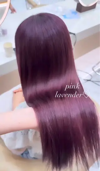 ロング Airi/ブリーチ なし艶カラー♡のヘアスタイル