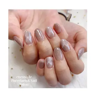 ミディアム ネイル 🐾enen style 🐾のネイルデザイン