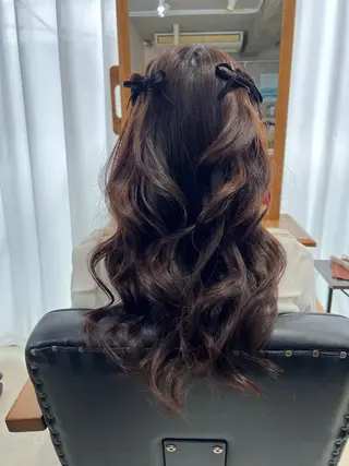 セミロング ヘアアレンジ ユカ yのヘアスタイル