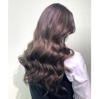ロング カラー ヘアアレンジ 韓国🤍ワンホンヘア みかん🇨🇳のヘアスタイル
