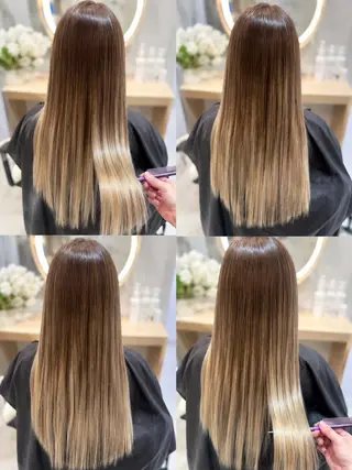 ロング カラー 佐伯 りょうのヘアスタイル